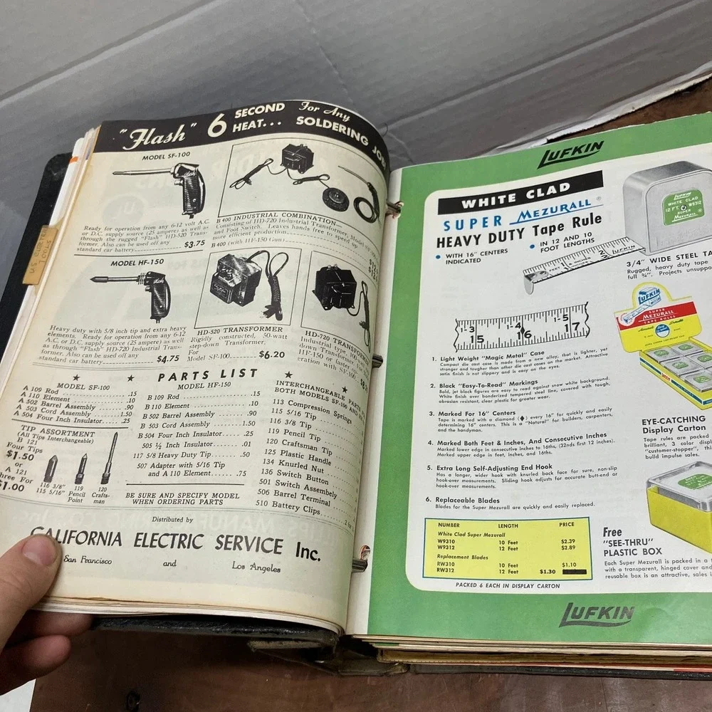 Westinghouse Vintage Tool Catalogs Binder 1952-1953 Industrial Collectible